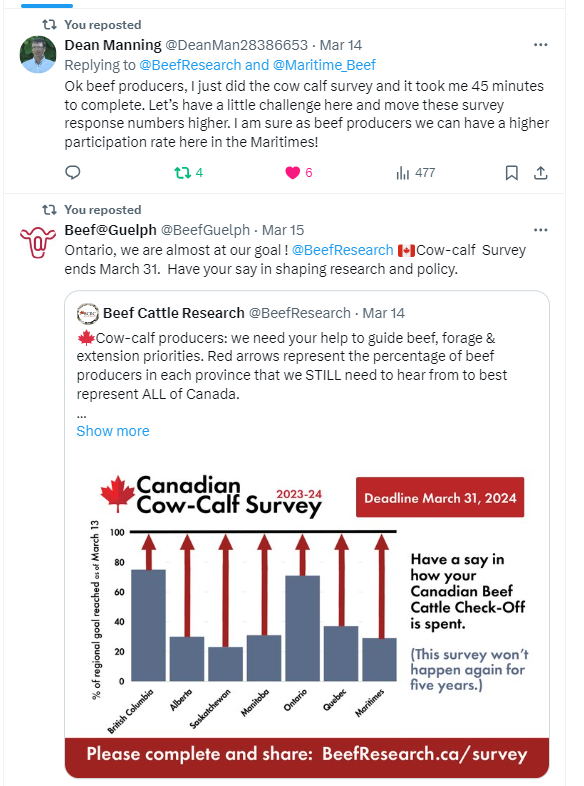 Cow-Calf Survey comments
