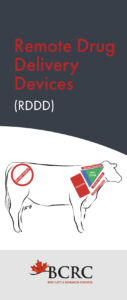 remote drug delivery (RDDD) best practices for beef cattle treatments