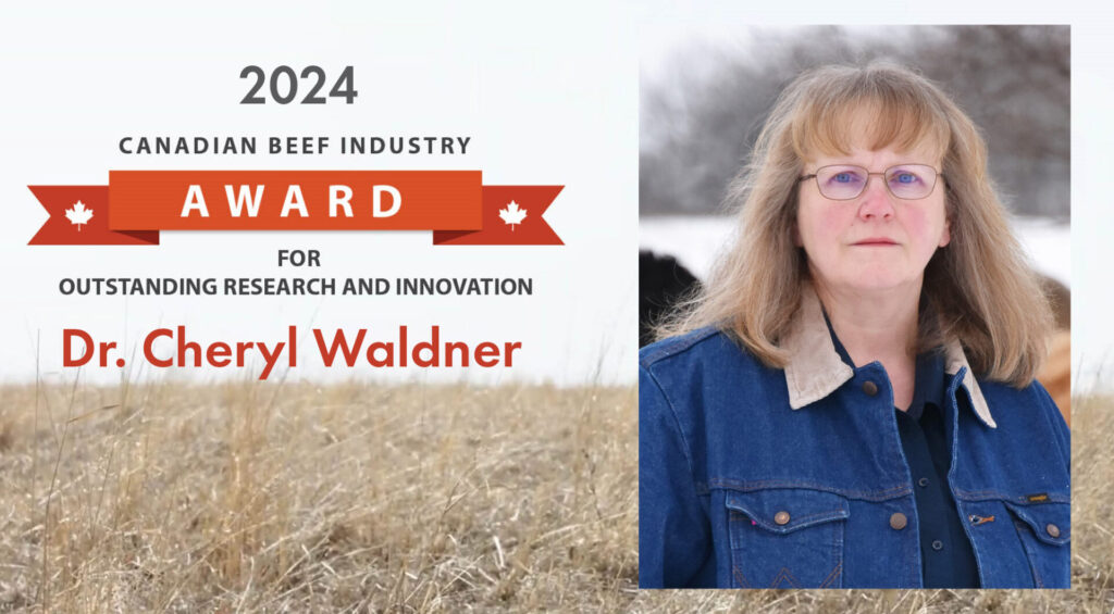 2024 Canadian Beef Industry Award for Outstanding Research and Innovation, Dr. Cheryl Waldner